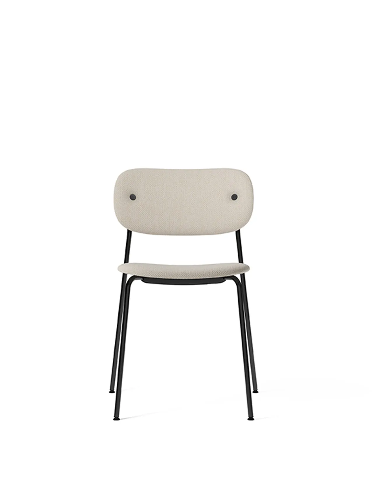 Co Dining Chair, fully upholstered, Black