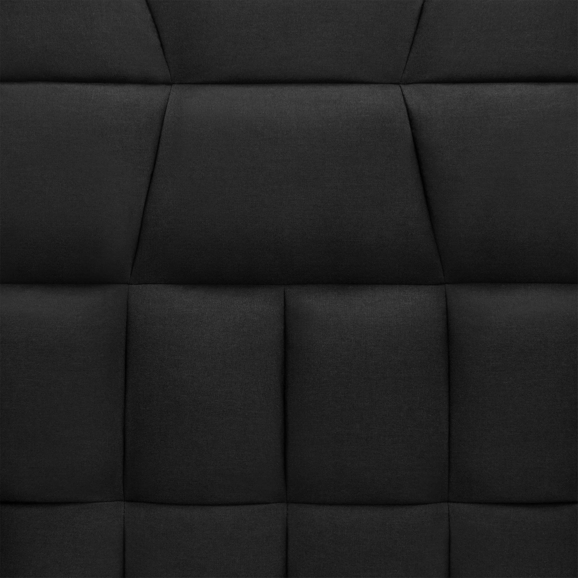 Convertible Linen Tufted Futon w/ 2 Plush Pillows, Split-Back Design