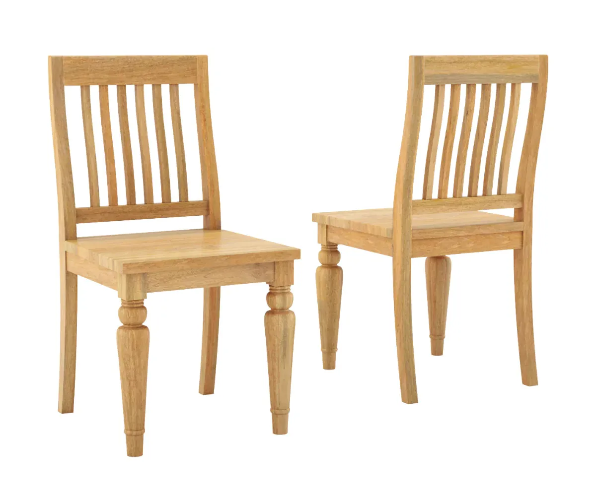 Coralia Wooden Dining Chairs Set of 2