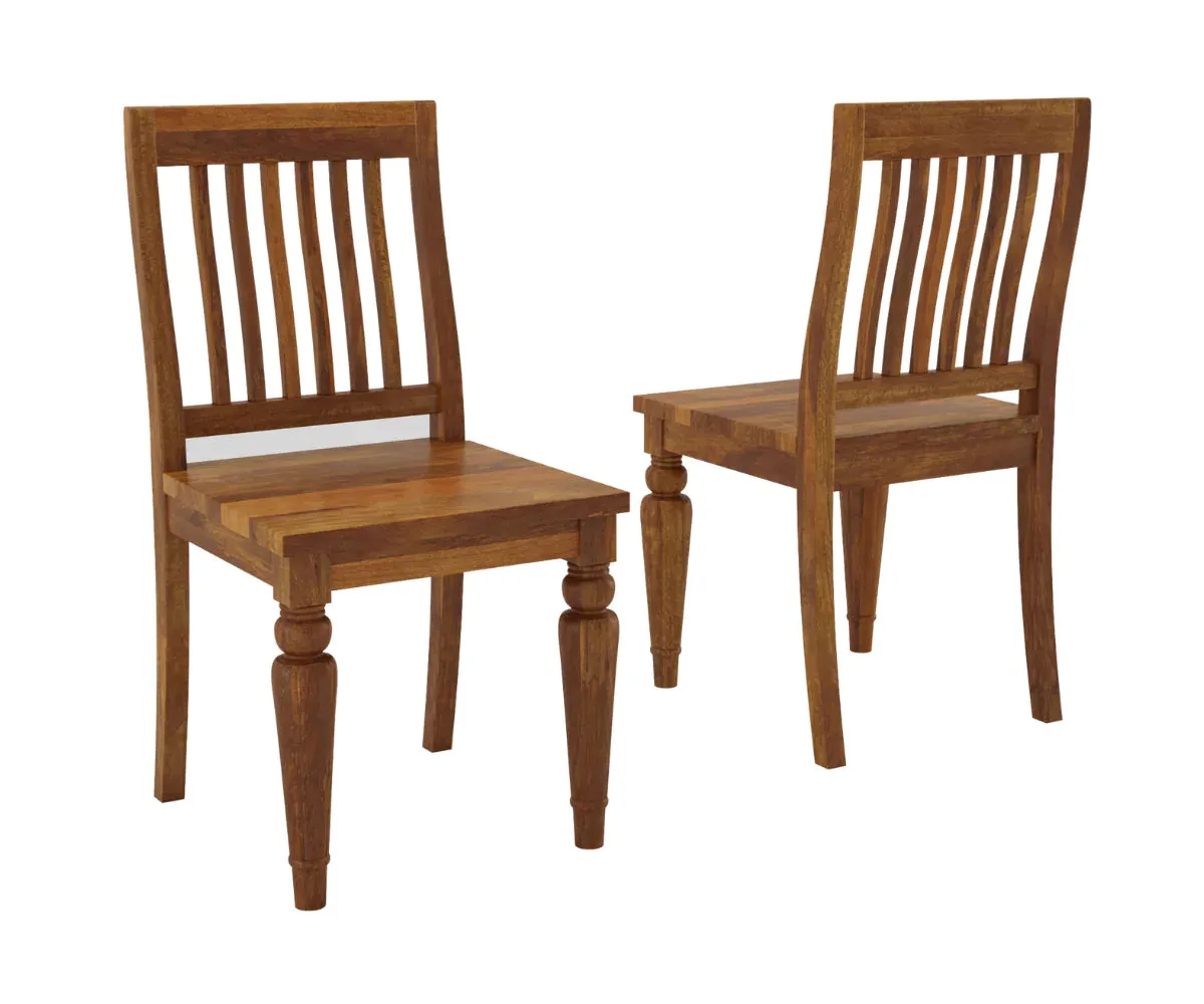 Coralia Wooden Dining Chairs Set of 2