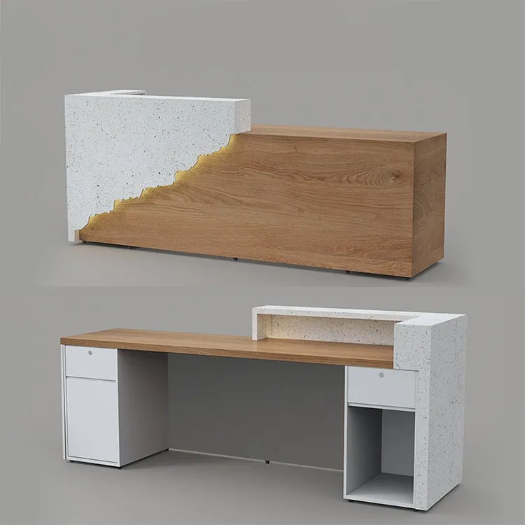 Corporate Office Reception Desk Front Desk Original Solid Wood Style