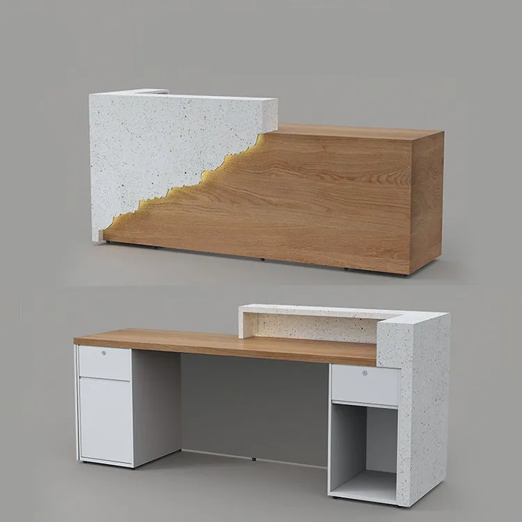 Corporate Office Reception Desk Front Desk Original Solid Wood Style