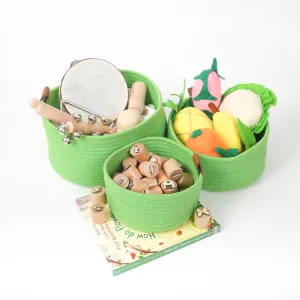 Cradle Baskets Lime Green