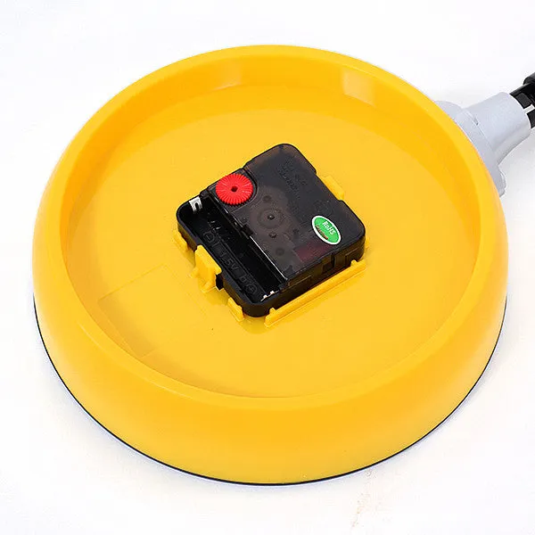 Creative Omelette Fry Pan Kitchen Fried Egg Design Wall Clock Decor