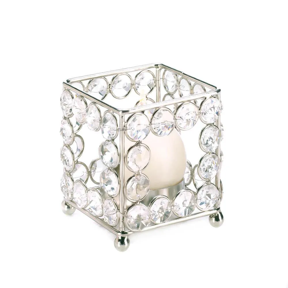 Crystal Square Candle Holder