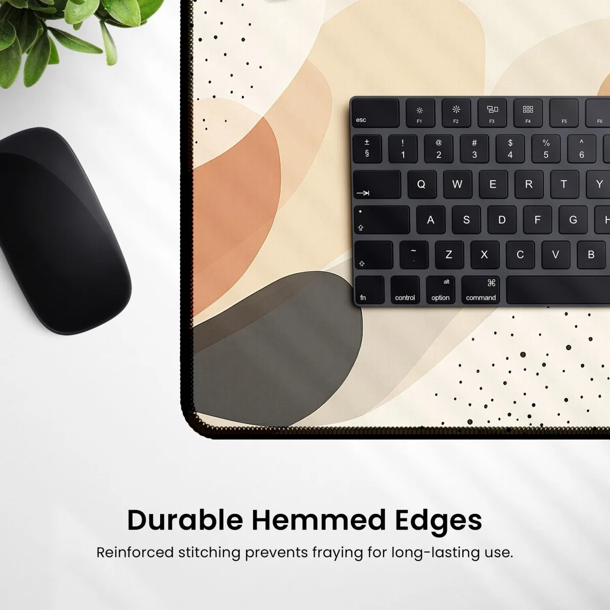 Cute Boho Desk Mat – Large Minimalist Mouse Pad for Modern Desks – Aesthetic and Stylish Workspace Decor