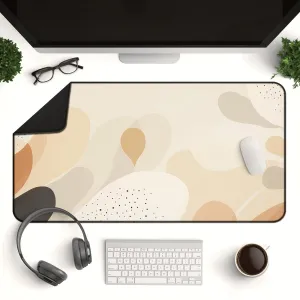 Cute Boho Desk Mat – Large Minimalist Mouse Pad for Modern Desks – Aesthetic and Stylish Workspace Decor
