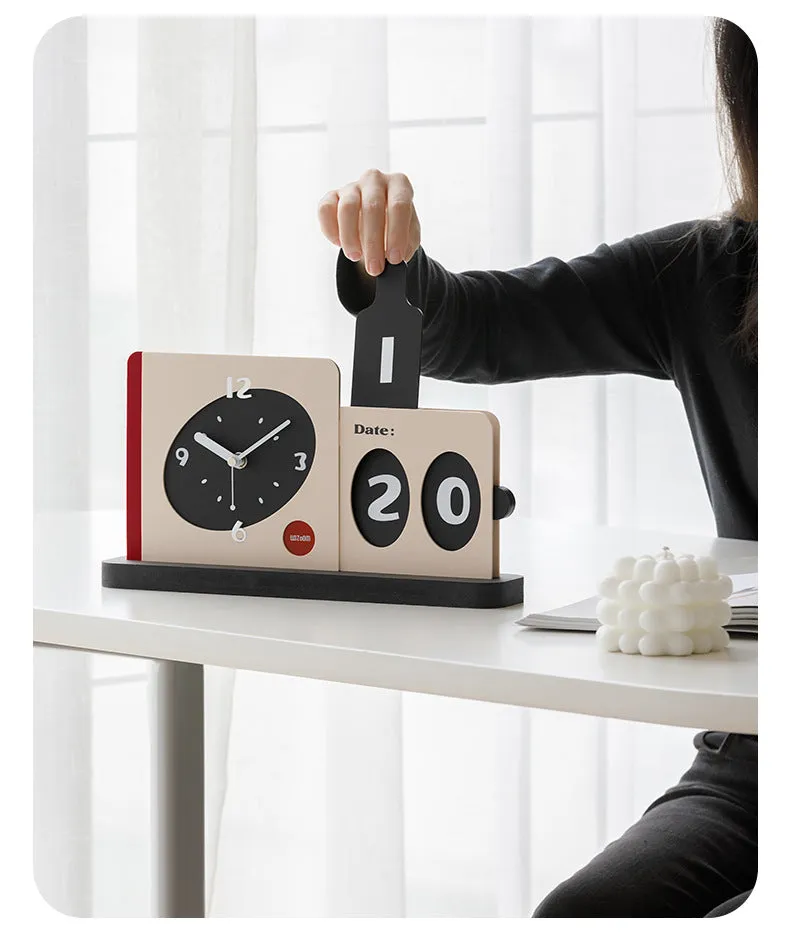 Cute Decorative Table Clock for TV Lounge