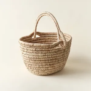 Date Leaf Basket with Handle