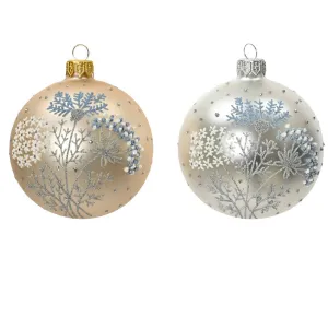 Decoris 8cm Matt Hogweed Bauble (Choice of 2)