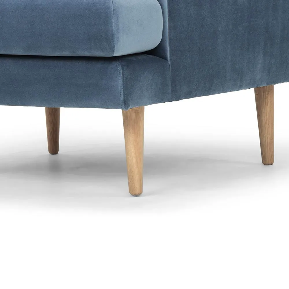 Denmark Fabric Armchair - Dust Blue