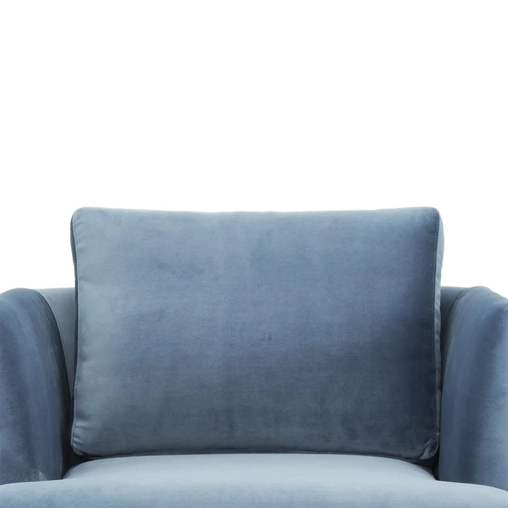 Denmark Fabric Armchair - Dust Blue