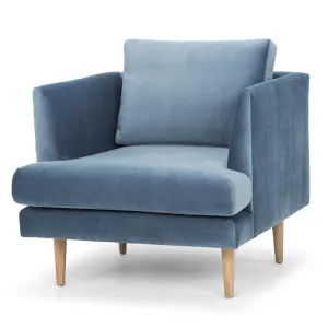 Denmark Fabric Armchair - Dust Blue
