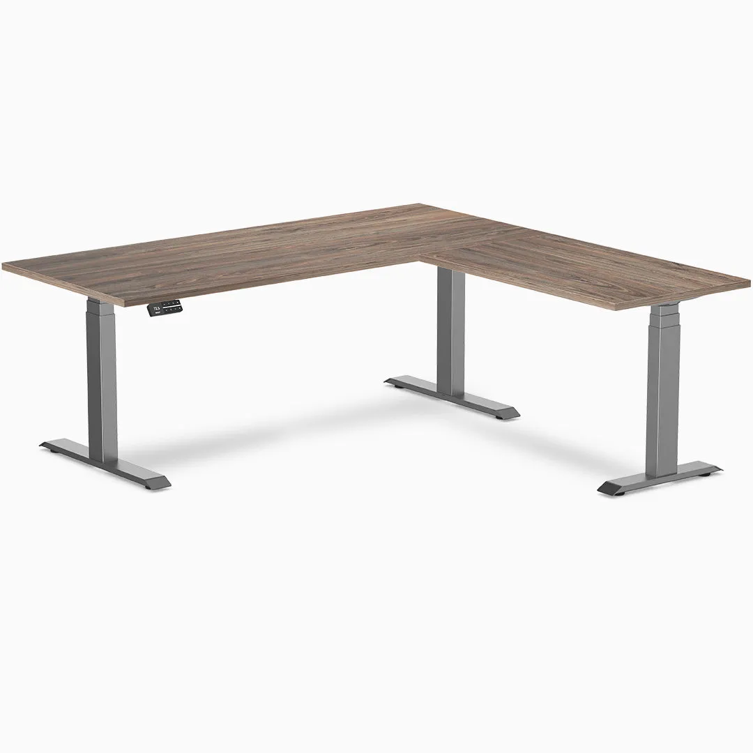 Desky Zero Melamine L-Shape Office Desk