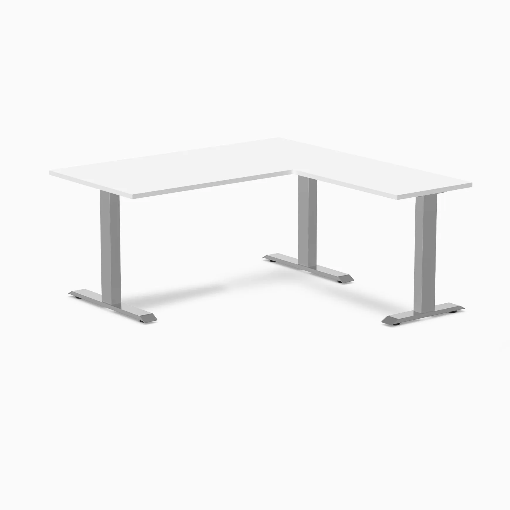 Desky Zero Melamine L-Shape Office Desk