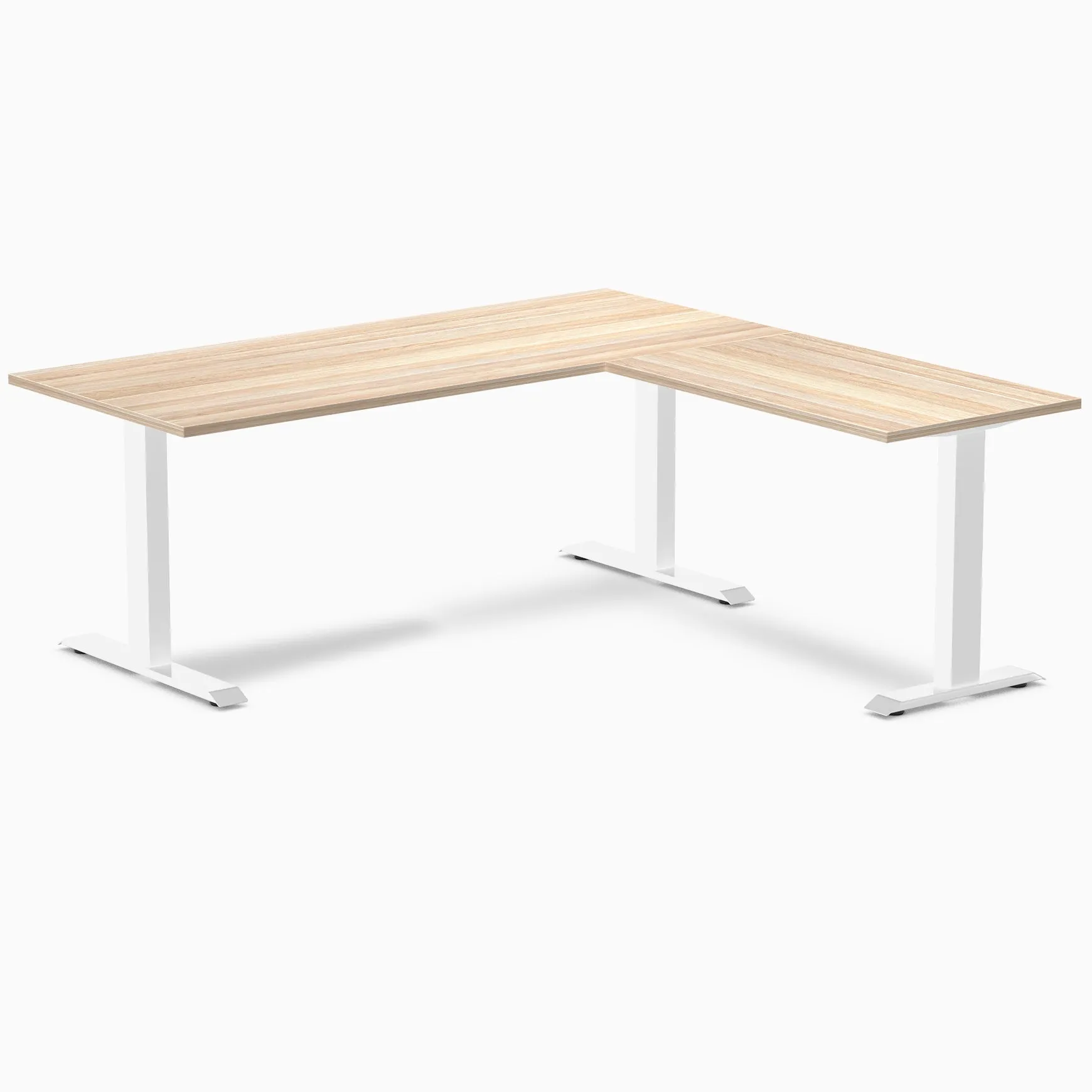 Desky Zero Melamine L-Shape Office Desk
