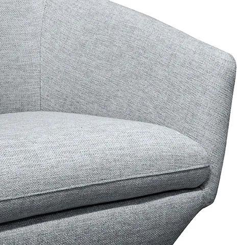 Donna Swivel Lounge Chair - Light Grey