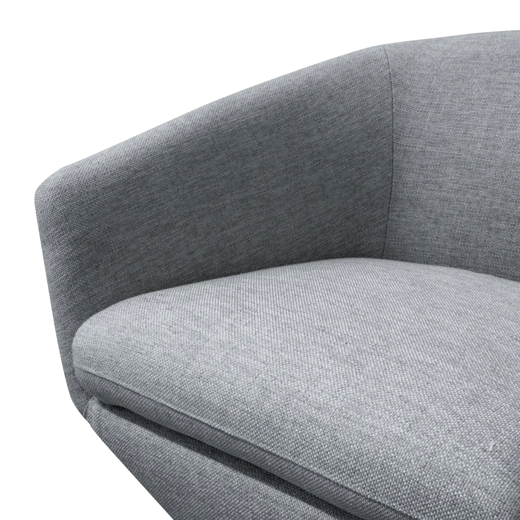 Donna Swivel Lounge Chair - Light Grey