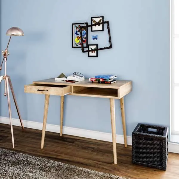 ECLEC  One Drawer Scandinavian Desk
