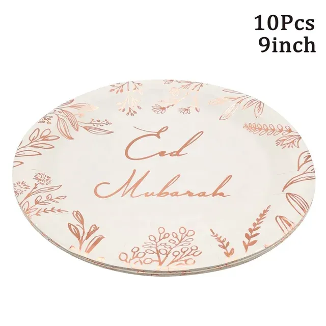 Eid Mubarak Rose Gold Eid Mubarak Dining Set