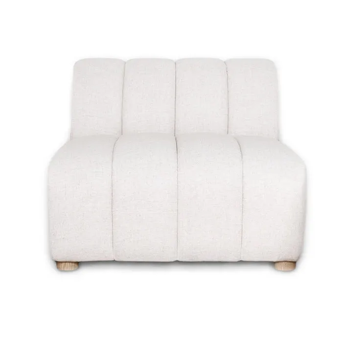 Elli Armless Chair - Cream