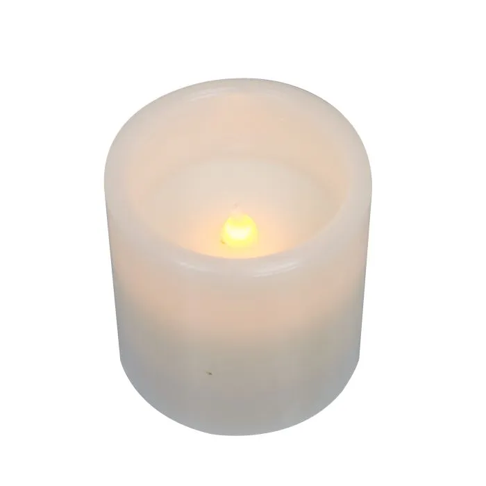 Emporium Set Of 2 Pillar Led Candles 7.5cm