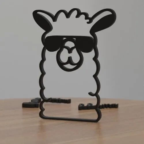 EROTNGO Charming Llama Figurine | Funny Animal Lover's Gift Idea | Minimalist Decor for Office, Bedroom, and Wall | Cute Tabletop Showpiece | Adorable Conversation Starter & Attractive Decoration