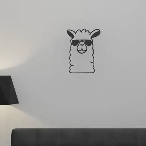 EROTNGO Charming Llama Figurine | Funny Animal Lover's Gift Idea | Minimalist Decor for Office, Bedroom, and Wall | Cute Tabletop Showpiece | Adorable Conversation Starter & Attractive Decoration