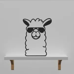 EROTNGO Charming Llama Figurine | Funny Animal Lover's Gift Idea | Minimalist Decor for Office, Bedroom, and Wall | Cute Tabletop Showpiece | Adorable Conversation Starter & Attractive Decoration