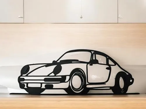 EROTNGO (EROTNGO10098 Geometric Cute Super Car Figure Plastic Abstract Line Art Free-Standing @ Symbol Sculpture Minimalist Tabletop Attractive Free-Standing @ Symbol Sculpture Minimalist