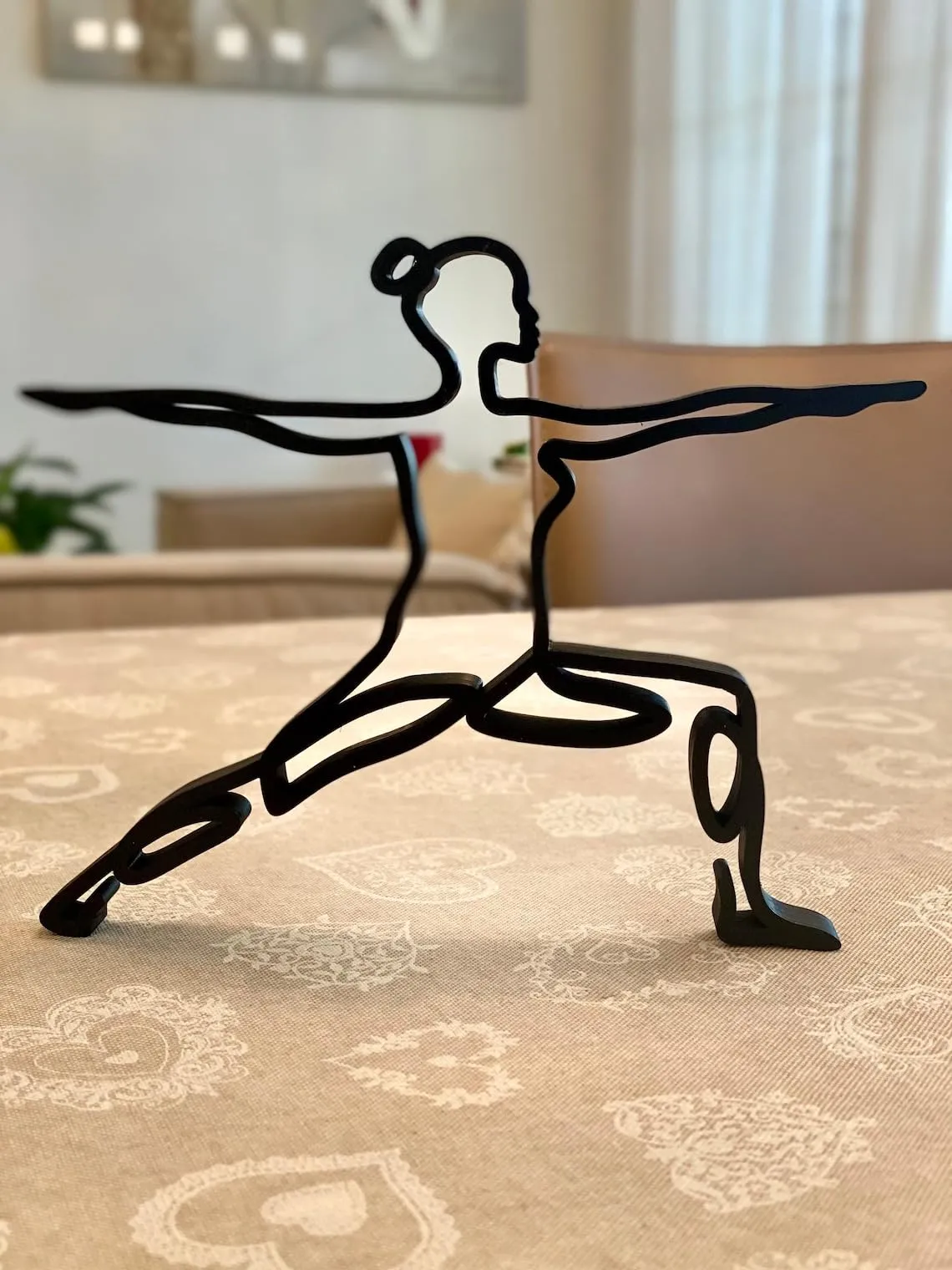 EROTNGO Yoga and Root Chakra Poses: Minimalist Muladhara Sculpture - Tabletop Plastic Figure for Home Decor, Shelf Sitter, and Statue Gift