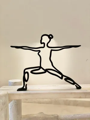 EROTNGO Yoga and Root Chakra Poses: Minimalist Muladhara Sculpture - Tabletop Plastic Figure for Home Decor, Shelf Sitter, and Statue Gift
