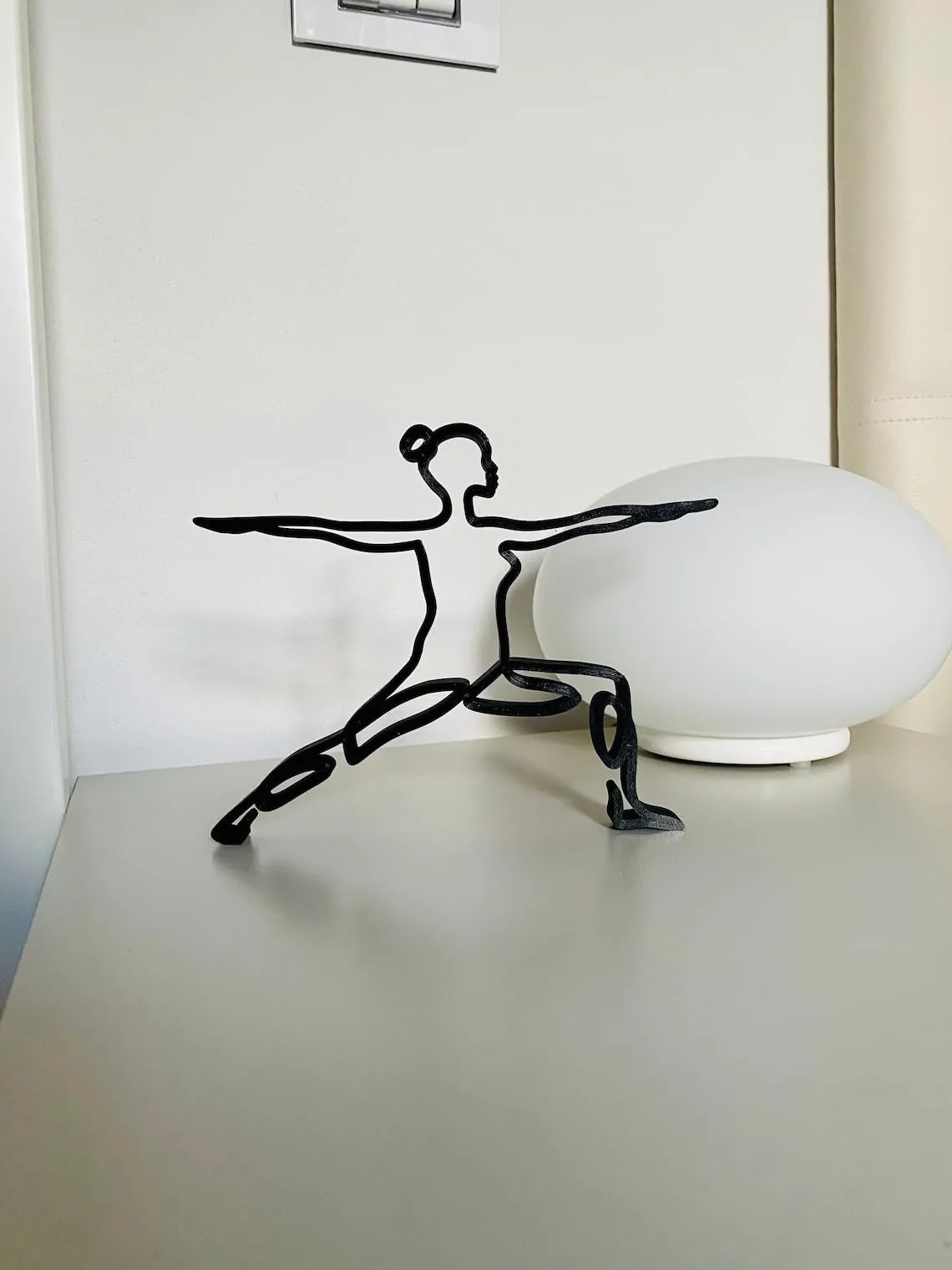 EROTNGO Yoga and Root Chakra Poses: Minimalist Muladhara Sculpture - Tabletop Plastic Figure for Home Decor, Shelf Sitter, and Statue Gift