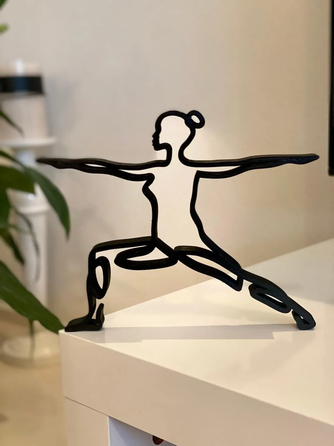 EROTNGO Yoga and Root Chakra Poses: Minimalist Muladhara Sculpture - Tabletop Plastic Figure for Home Decor, Shelf Sitter, and Statue Gift