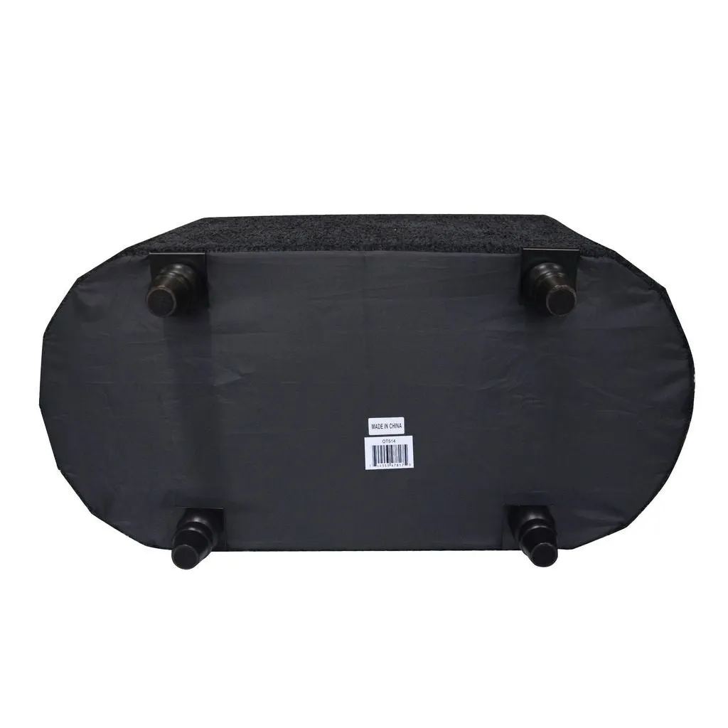 Esme Ottoman With Boucle Storage Bench - Black, Modern Design, Ample Storage & Seating