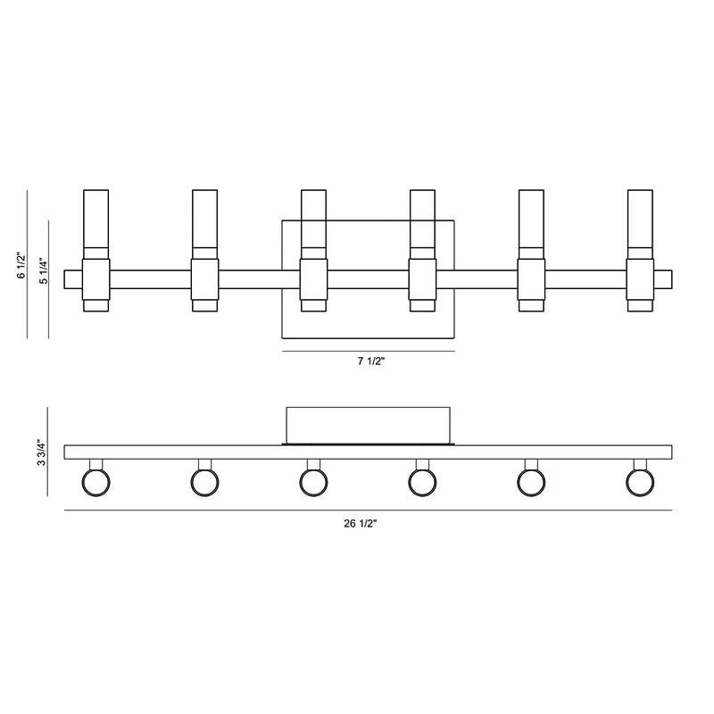 Eurofase 45237 Albany 12-lt 27" LED Wall Sconce