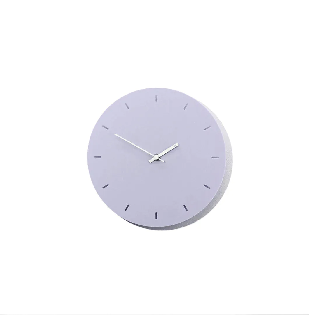 Ex Display - Minimal 25cm Wall Clock - Lavender