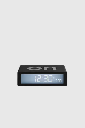 Flip  Clock Reversible Alarm Clock - Black