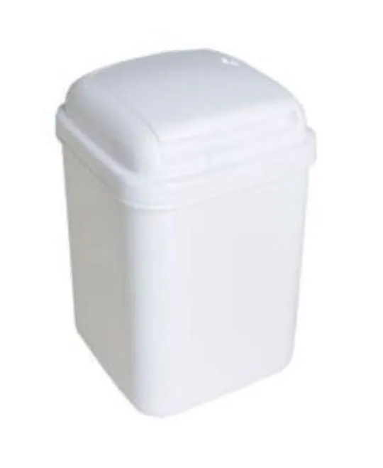 Flip Top Lid Waste Bin  (4.5L, White)