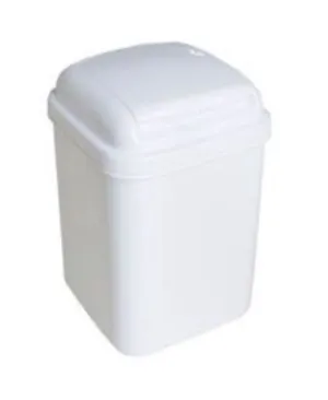 Flip Top Lid Waste Bin  (4.5L, White)