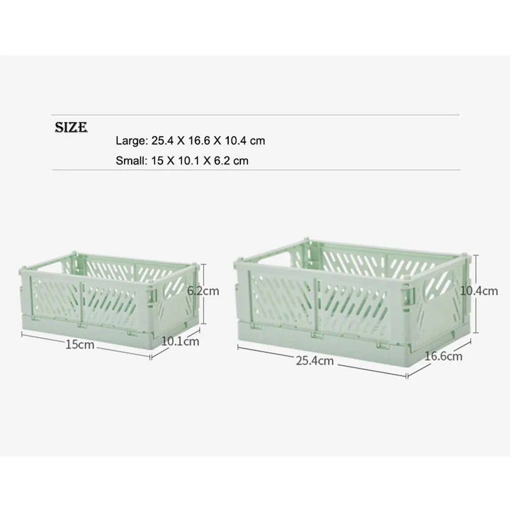 Foldable Multi Purpose Storage Basket Large(Sky Blue)