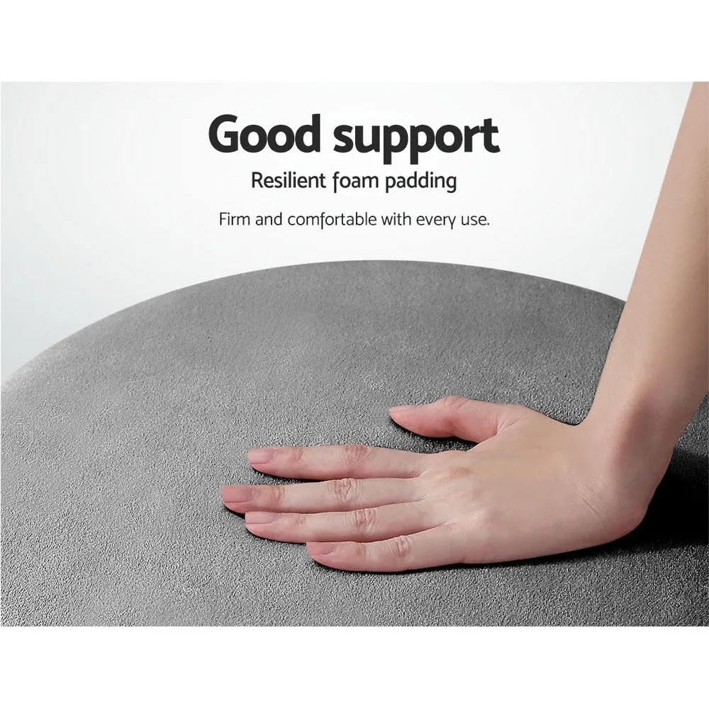 Footstool Round Velvet Ottoman Foot Stool Foot Rest Pouffe Padded Seat