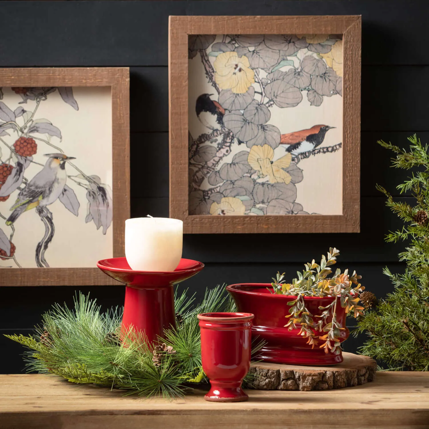 Framed Bird Artwork, Set Of 4