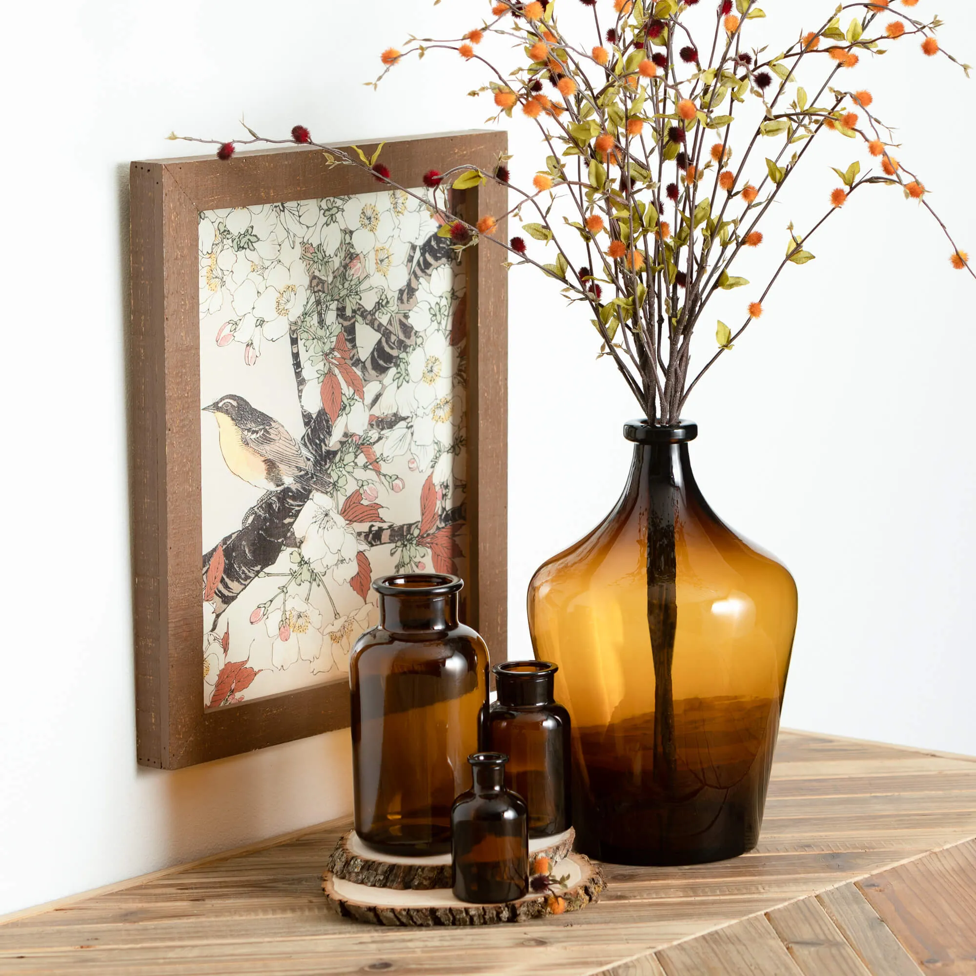Framed Bird Artwork Set Of 4