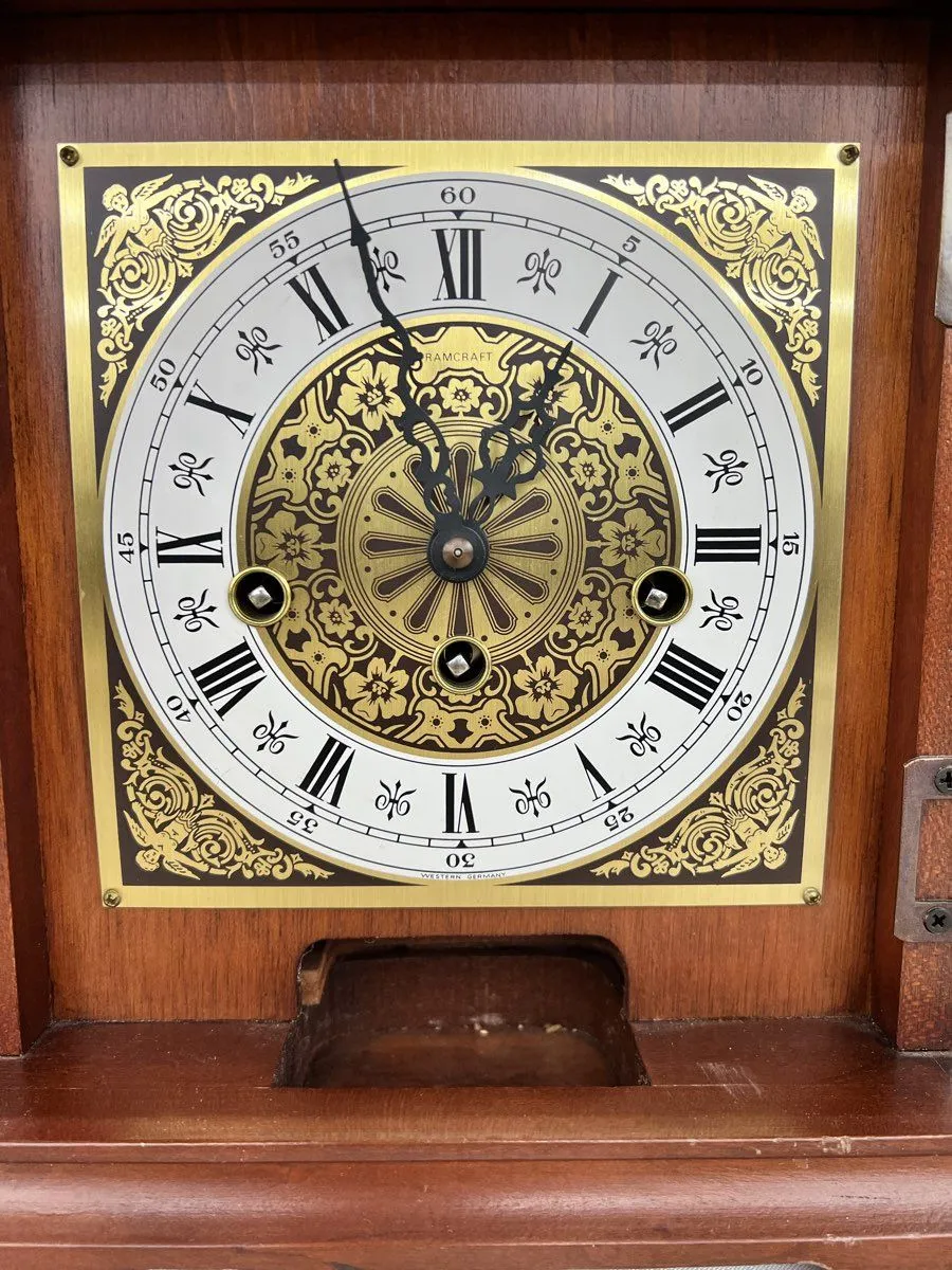 Franz Hermie Ramcraft Antique Style Clock Wind Up with Key
