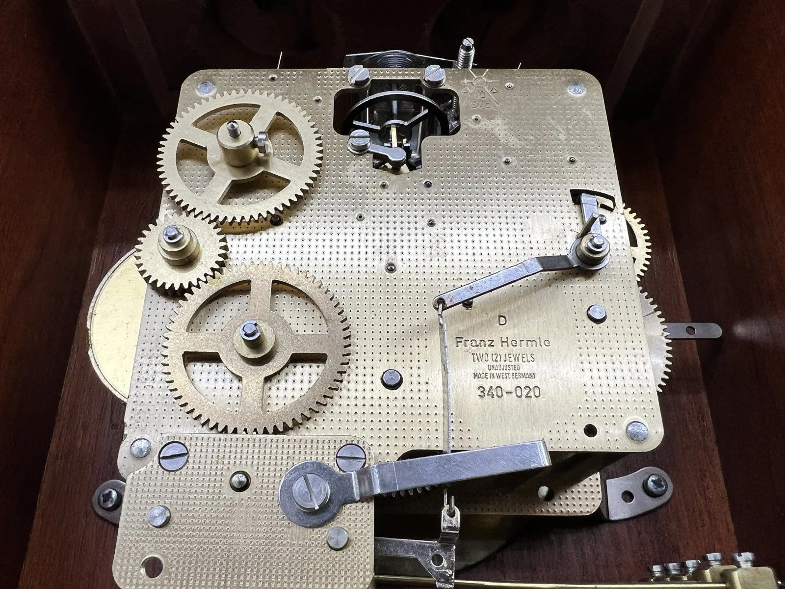 Franz Hermie Ramcraft Antique Style Clock Wind Up with Key