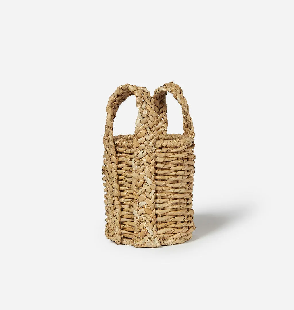 Gambrel Seagrass Wine Caddy