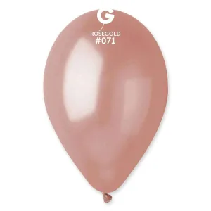 Gemar - 12" Rose Gold Metallic Latex Balloons #071 (50pcs)