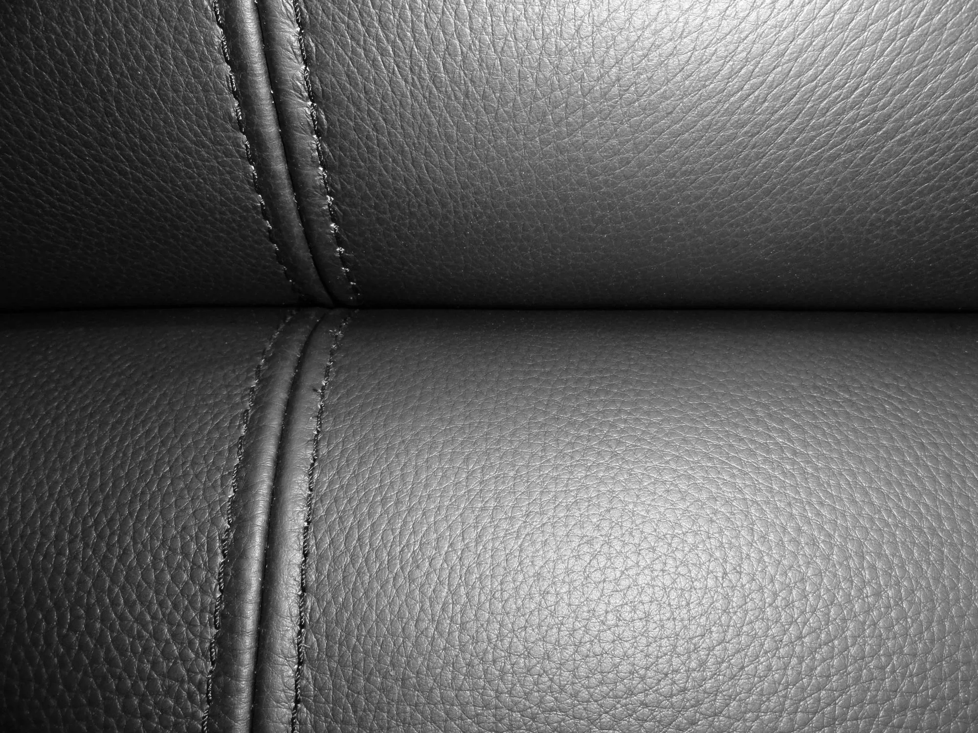 Genuine Black Leather Executive Sofa For Offices Or Receptions - GRA-SOF-S98A
