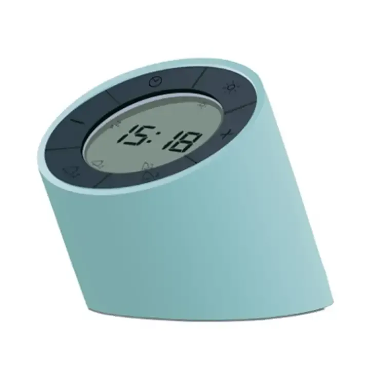 Gingko Edge Light Digital Rechargeable Dual Alarm Clock (Green) G001GN